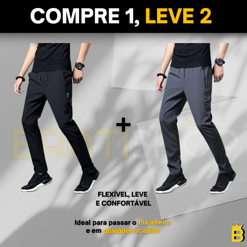 Calça Jogger Elástica Confort® - PAGUE 1 LEVE 2