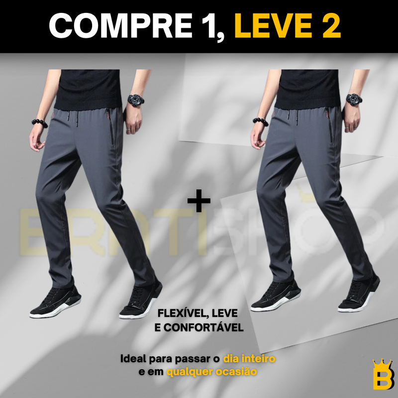 Calça Jogger Elástica Confort® - PAGUE 1 LEVE 2