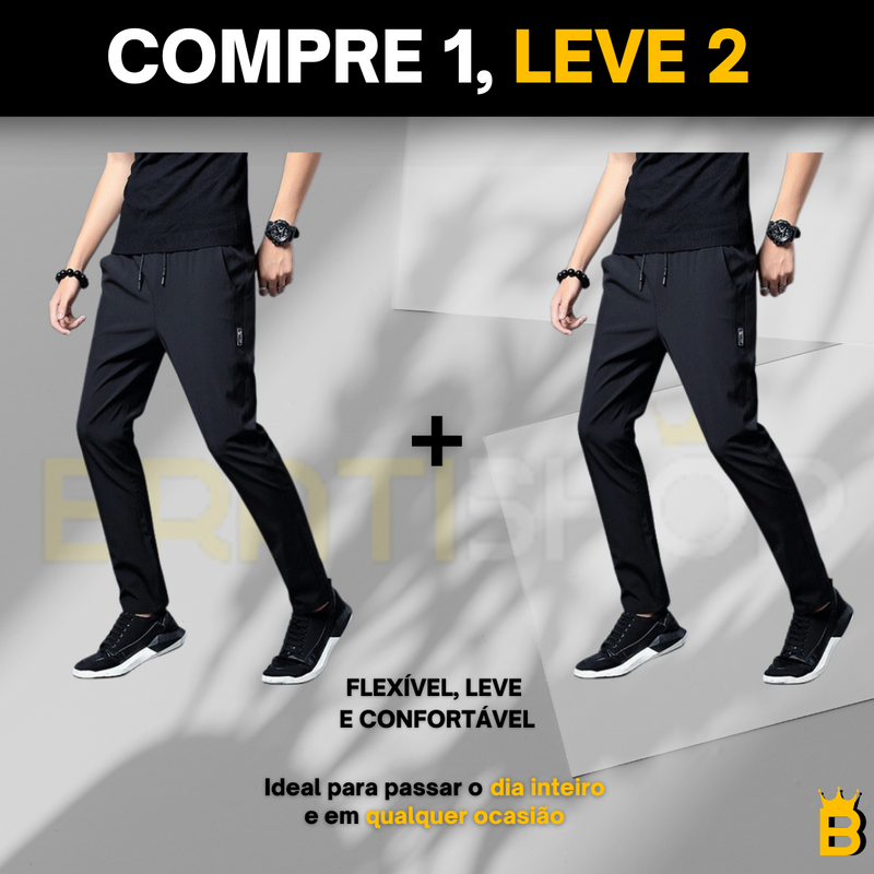 Calça Jogger Elástica Confort® - PAGUE 1 LEVE 2