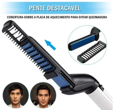 BeardPro® Modelador e Alinhador de Barba e Cabelo Bivolt 3em1 (+ Desconto Extra)