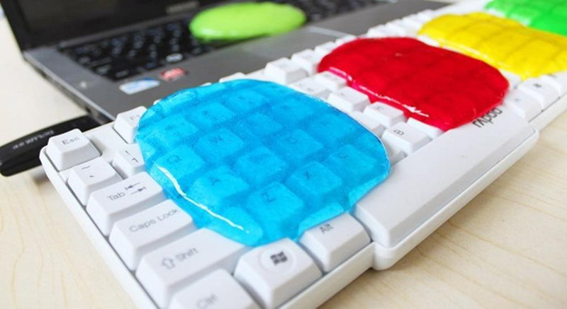 Slime de Limpeza Ágil – Cata Sujeira de teclado, painel do carro etc