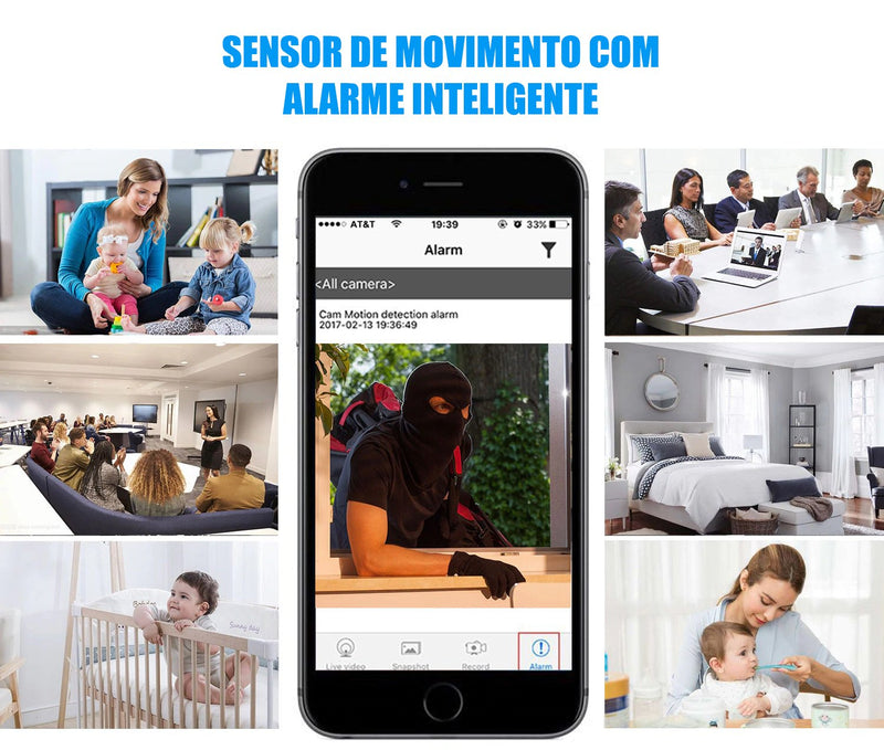 Mini Câmera Espiã Wi-Fi, Sem Fio – Tempo Real