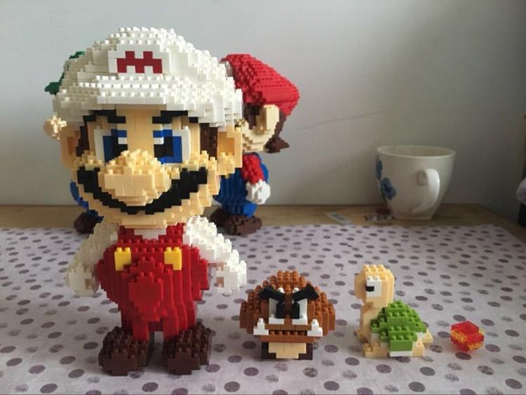 Mini blocos de Construção Super Mário Bros