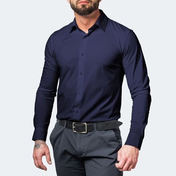 Camisa Social Masculina Elástica StretchVenezia ( Pague 1 leve 2 )